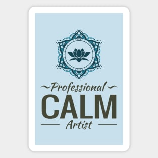 Professional Calm Artist Lotus Mandala Magnet